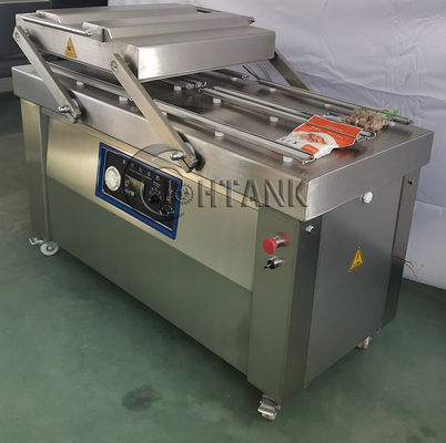 2kW ডাবল চেম্বার ভ্যাকুয়াম প্যাকেজিং মেশিন 220V 380V