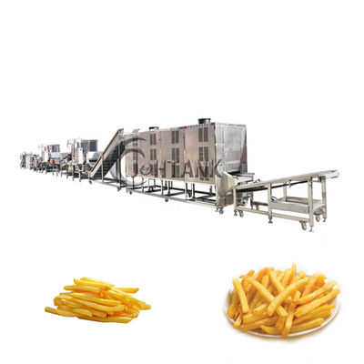 CE স্বয়ংক্রিয় আলু ওয়েফার মেকিং মেশিন 1000kg/H