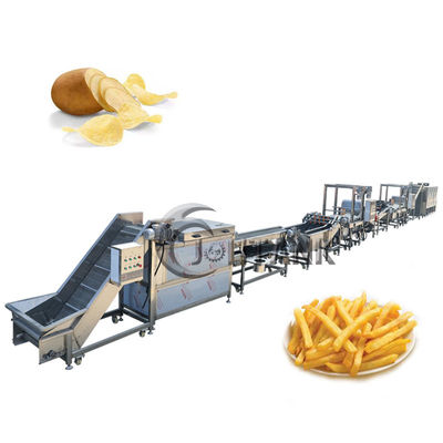 500kg/H সম্পূর্ণ স্বয়ংক্রিয় হিমায়িত ফ্রেঞ্চ ফ্রাই উৎপাদন লাইন স্ন্যাক ফুড মেকিং লাইন