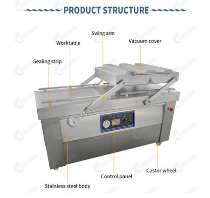 ISO মাংস চেম্বার ভ্যাকুয়াম প্যাকিং মেশিন 380V 50HZ